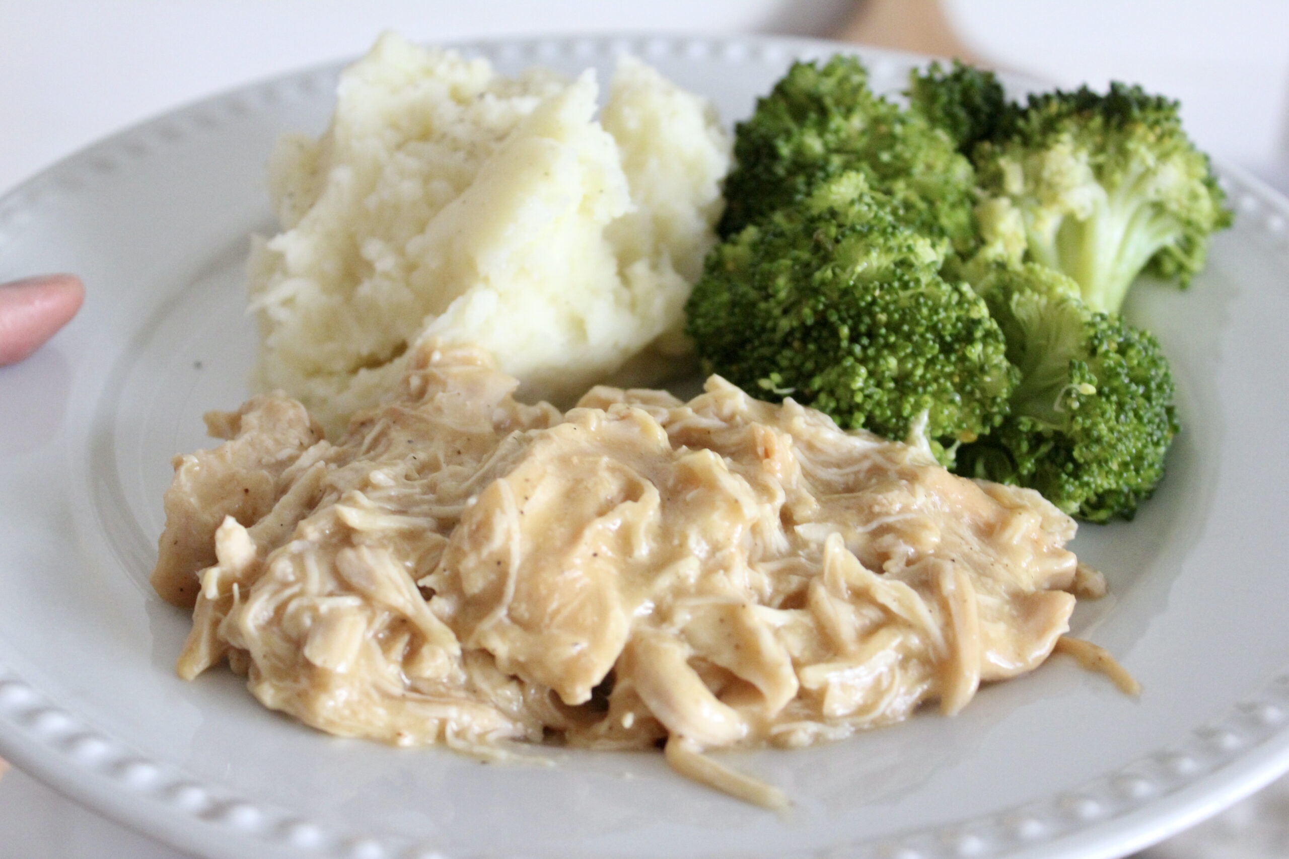Slow Cooker Chicken and Gravy Living Simply by Kalani