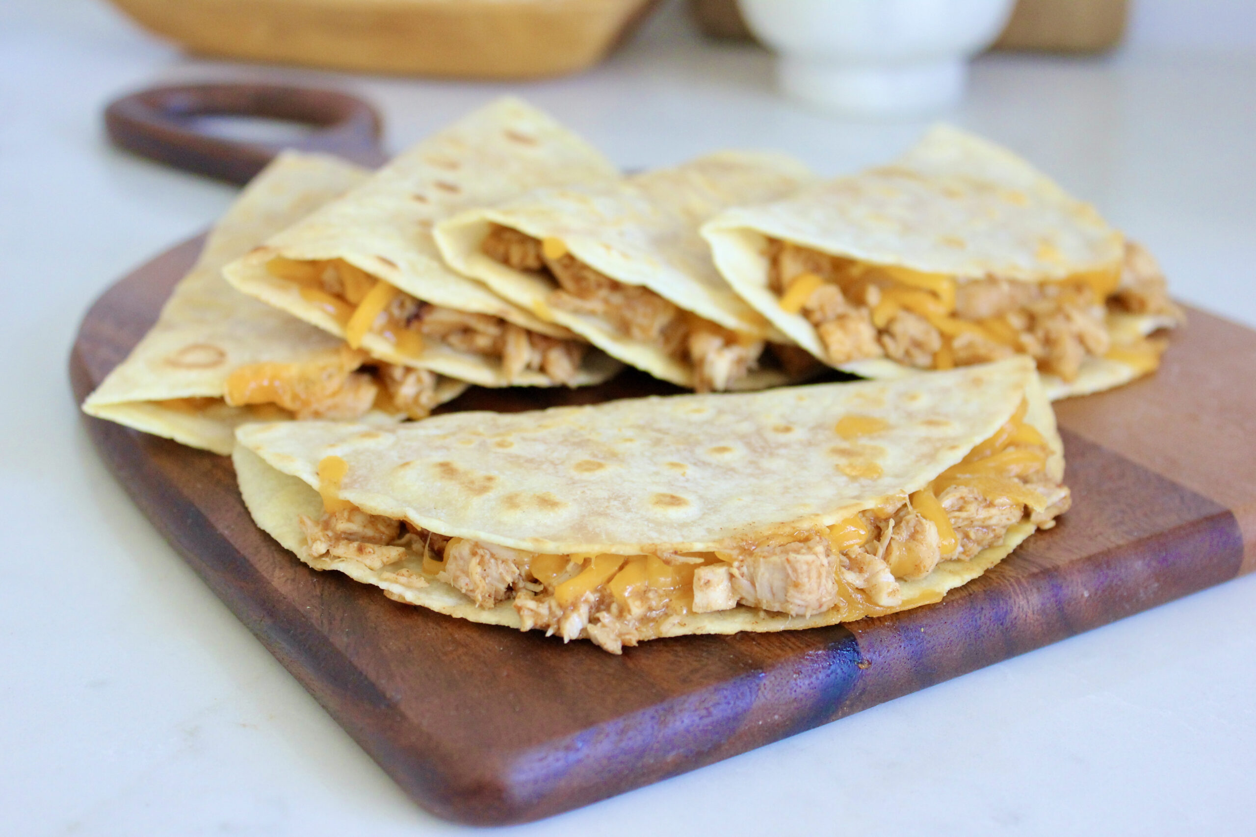 Chicken Quesadilla Meal Prep with Rice and Beans - Living Simply by Kalani